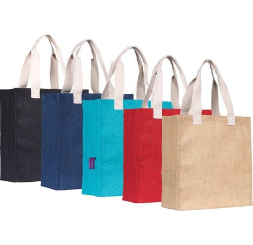 Printed Eco Jute Tote Shopper Bags